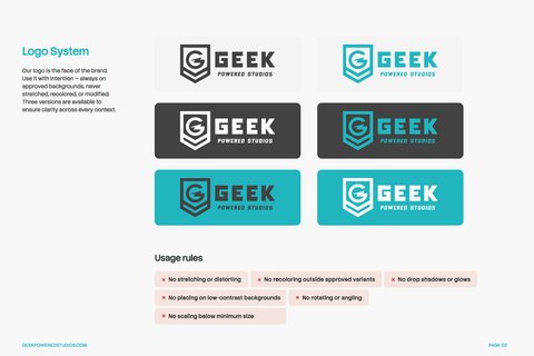 Complete brand guidelines document
