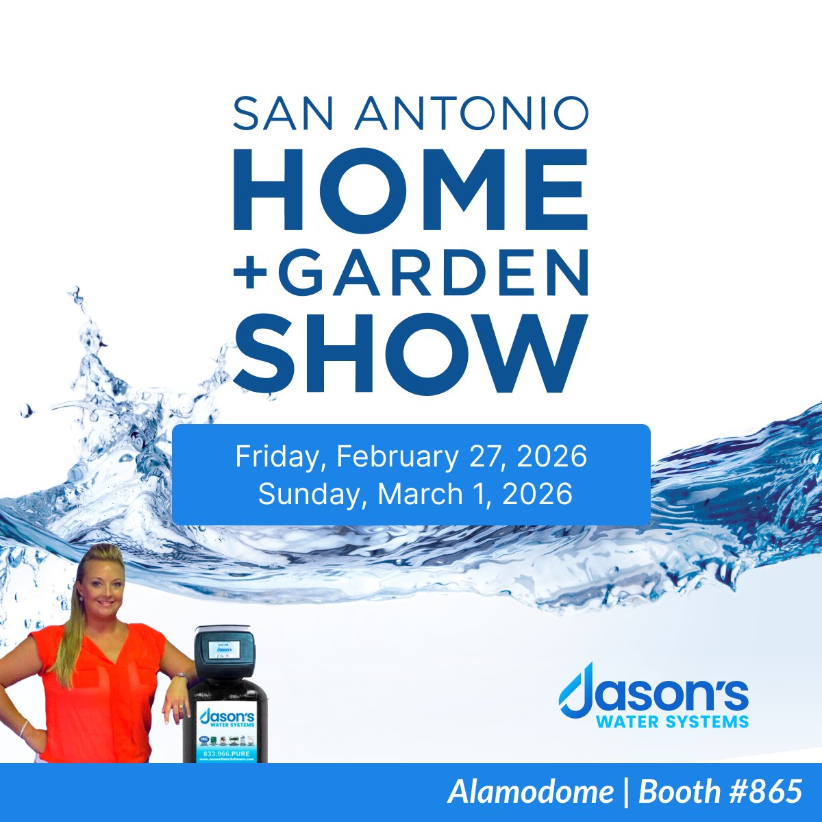 Jason's Water Systems — Facebook Ad Design Trade show event promotion Facebook ad design example